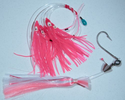 1pc) Saltwater Fishing Ballyhoo Rig With Mylar