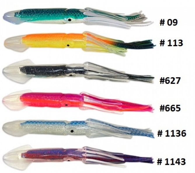 Squidnation Long Tail Mauler Squid - Blue Water Candy Lures